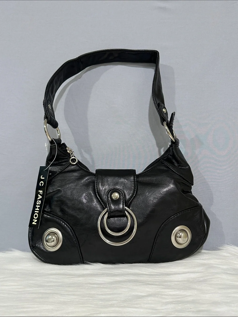 JC Fashion Black Studded Women's Hobo Bag NWT’S